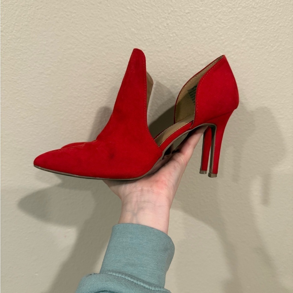 Christian Siriano Vibrant Red Heels 8.5